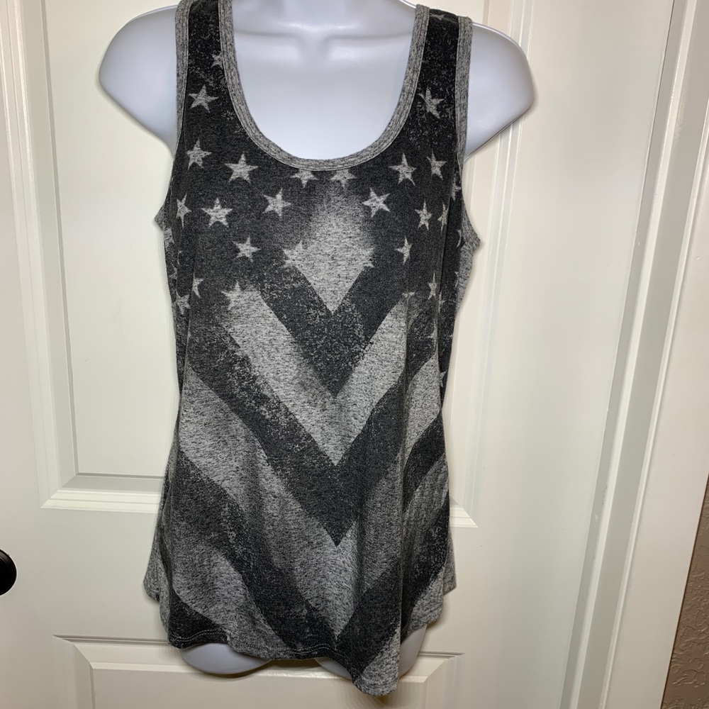 Vanity Tank Top with Flag Design